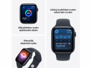 Apple Chytré hodinky Watch SE 3 GPS, 44mm hliníkové pouzdro Moonlight, sportovní řemínek Sand - velikost S/M