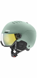 Lyžařská helma UVEX Wanted Visor 58–61 cm L zelená
