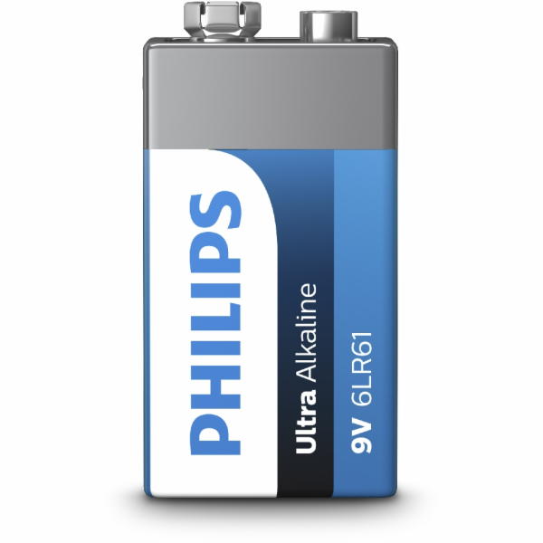 Philips baterie 9V ExtremeLife+, alkalická - 1ks