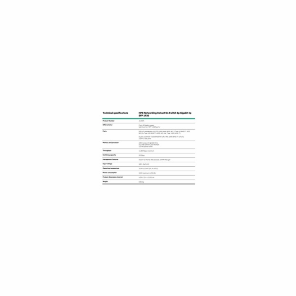 Aruba Instant On 1930 8G 2SFP Switch