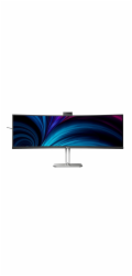Philips 49B2U5900CH/00 (124 cm (48.8 Zoll), schwarz/silber, DisplayPort, HDMI, Adaptive-Sync, USB-C, Curved, Webcam, HDR)