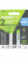 Baterie Strend Pro, nabíjecí, tužková, AAA, 400 mAh Ni-Mh, bal. 2 ks