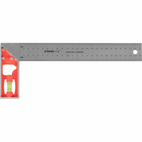 Úhelník Strend Pro Premium, 250 mm, s libelou