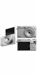 Xrec Digitální fotoaparát 64mp / 4k / 16x zoom / otočný LCD displej 2,88 / Xrec C77 / stříbrný