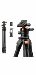 Kf K+F stativ pro foto a video 172 cm 10 kg Arca-swiss 3D hlava K&F pro telefon, tablet, kameru / 09.173