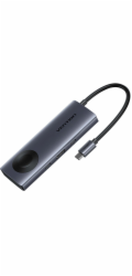 Vention USB HUB Vention USB-C 6 v 1 | 4K@60Hz | 100W PD | indukční nabíjení