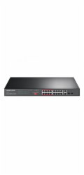 TP-LINK MS118CP 16portový 10/100M + 2portový G rackový přepínač Sw16PoE