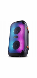 Defender BOOMER 25 Bluetooth reproduktor 25W MP3/FM/SD/USB/AUX/TWS/LCD/RGB/MIC ekvalizér dálkové ovládání mikrofon karaoke černý (65425)