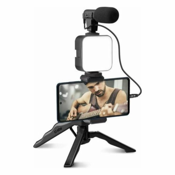 SBS Mobile SBS Tripod Wireless s LED světlem a mikrofonem