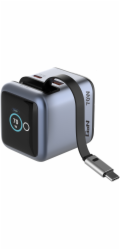 Verbatim Nabíječka Smart Mini GaN 70W s výsuvným kabelem USB-C pro EU, Velkou Británii a USA (023942320593)