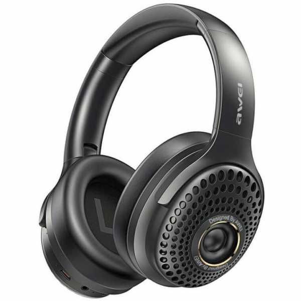 AWEI Sluchátka přes uši AT30 Bluetooth 6.0, černá