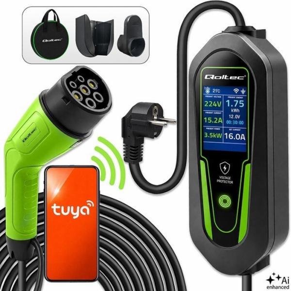 Qoltec Nabíječka pro elektromobily a hybridy Typ 2 | 3,5 ...