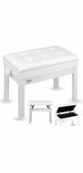 V-Tone PB2 WH lavice na klavír, bílá, tapi (5908249845091)