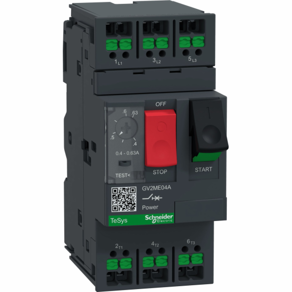 Schneider TeSys Deca 3P AC-3/AC-3e 0,4 až 0,63 A termomag...