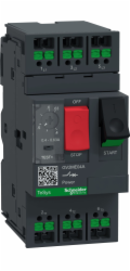 Schneider TeSys Deca 3P AC-3/AC-3e 0,4 až 0,63 A termomagnetický jistič motoru s zacvakávacím tlačítkem (GV2ME04A)