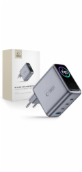PowerNeed Síťová nabíječka Tech-Protect PowerVision NC140W-GaN USB-A, 3xUSB-C, tmavě šedá (THP5740)