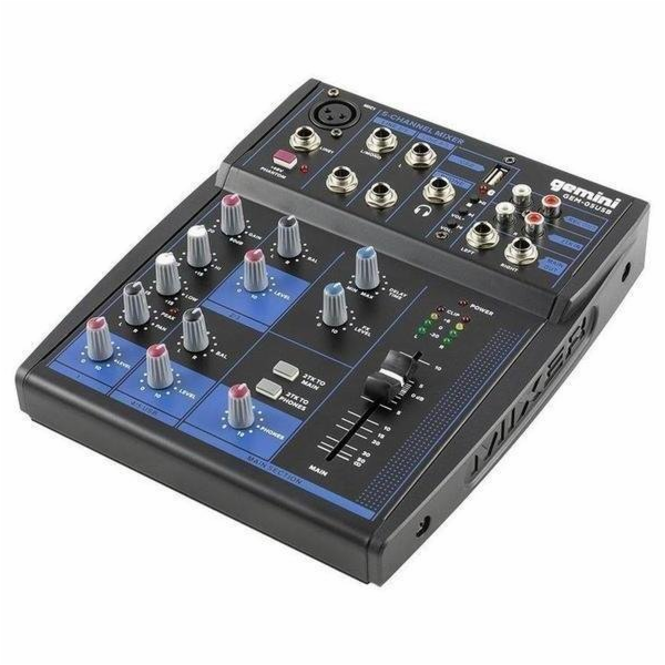 Gemini 5kanálový analogový audio mixážní pult Sound GEM-0...