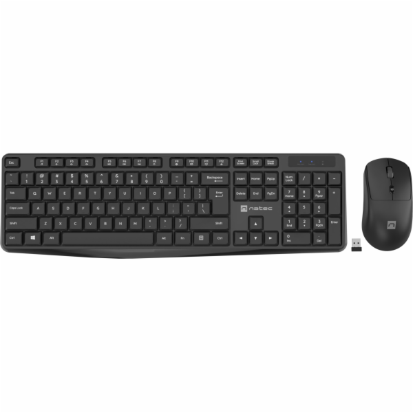 Natec Squid Plus US sada 2 v 1 černá klávesnice a bezdrát...