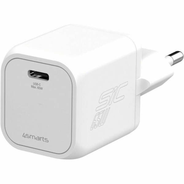 4smarts 65W PD SiC nástěnná nabíječka bílá