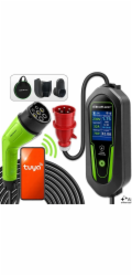 Qoltec Nabíječka pro elektromobily a hybridy Typ 2 | 7 kW | 230 V | CEE 32 A | Wi-Fi