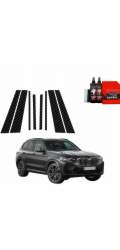 GrizzGlass Černá fólie na sloupky BodyShield pro BMW X3 (2021-2024) [8v1]