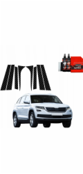 GrizzGlass Karbonová fólie pro sloupky karoserie GrizzGlass pro vůz Škoda Kodiaq (2016-2023) [8v1]