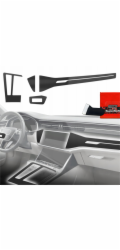 GrizzGlass GrizzGlass PianoSkin matná interiérová fólie pro Audi A6 C8 (2018-2024) [4v1]