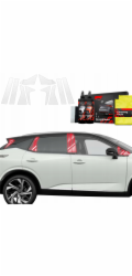GrizzGlass Ochranná fólie BodyShield na sloupky karoserie pro Nissan Qashqai 3 (2021-2024) [10v1]