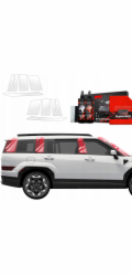 GrizzGlass Ochranná fólie BodyShield na sloupky karoserie pro Hyundai Santa Fe (2023-2025) [10 v 1]