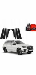 GrizzGlass Karbonová fólie BodyShield na sloupky karoserie pro Mercedes GLS 450d (2023-2025) [8v1]