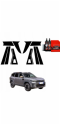 GrizzGlass Černá fólie BodyShield na sloupky karoserie pro Dacia Bigster (2025) [12v1]