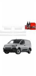 GrizzGlass Ochranná fólie Clear BodyShield na prahy dveří pro Fiat Doblo Cargo (2018-2026) [6v1] (GRZ22691)