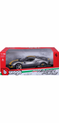 Bburago Ferrari 296 GTB Assetto Grey/Yellow 1:18 BBURAGO