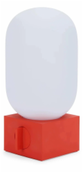 Native Union Pop Light - lampa s vestavěnou powerbankou 5000 mAh, 1,2m Pop kabel součástí balení (červená signalizace) (POP-LIGHT-ARD)