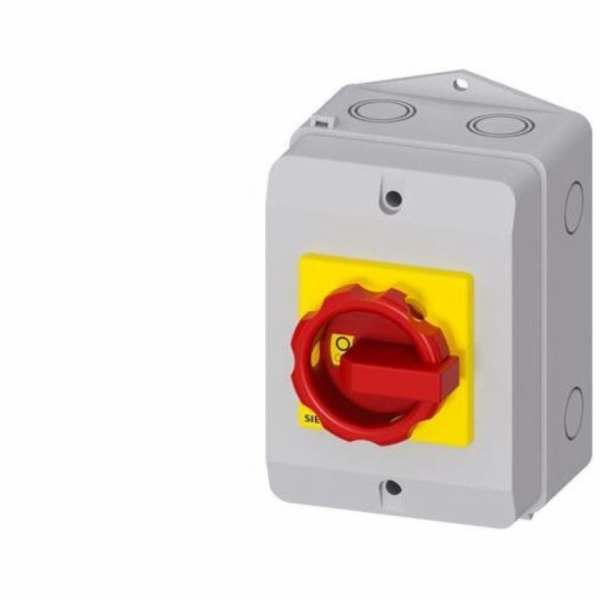 Siemens Hlavní/nouzový vypínač v krytu 3P 16A 7,5kW AC23A...