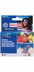 Náplň do inkoustové tiskárny ActiveJet AEB-712N 15ml azurová