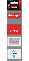 Activejet AC-G490C ink for Canon printer; Canon GI-490C replacement; Supreme; 70 ml; cyan