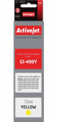 Activejet AC-G490Y ink for Canon printer; Canon GI-490Y replacement; Supreme; 70 ml; yellow