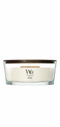 Vonná svíčka, elipsa WOODWICK White Teak, 1 kus