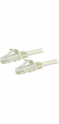 Startech 50cm CAT6 Ethernet Cable, 10 Gigabit Snagless RJ45 650MHz 100W PoE Patch Cord, CAT 6 10GbE UTP Network Cable w/Strain Relief, White, Wiring is UL Certified/TIA - Category 6 - 24AWG (N6PATC50C