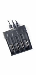 GEMBIRD Ni-MH + Li-ion Fast Battery Charger, black