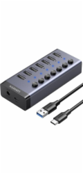 Ugreen UGREEN CM481 7-Port Hub 7x USB-A 3.0 inkl. Schalter je Port