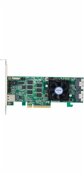 ARECA Tri-mode RAID card 16-port (2x SFF-8654) 8GB DDR4, PCIe4.0 x8 Card, LP