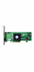 ARECA Tri-mode RAID0/1/10 card 8-port int. (SFF-8654), PCIe4.0 x8 Card, LP