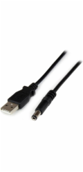 StarTech 1m USB to Type N Barrel 5V DC Power Cable - USB A to 5.5mm DC - 1 Meter USB to 5.5mm DC Plug (USB2TYPEN1M) - Elektrický kabel - USB (pouze napájení) (M) do DC jack 5,5 x 2,5 mm (M) - 1 m - li