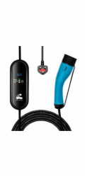 Akyga Napájecí kabel pro elektromobily BS 1363 UK / Type2 LCD 1-fázový 13A 3kW, 5m