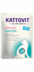 KATTOVIT Feline Diet Gastro Losos s rýží - mokré krmivo pro kočky - 85g