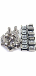 Sada šroubů StarTech M6 x 12 mm + klecové matice 100 ks (CABSCREWM62)