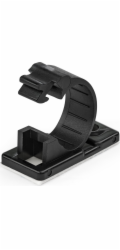Startech 100 Adhesive Cable Management Clips Black, Network/Ethernet/Office Desk/Computer Cord Organizer, Sticky Cable/Wire Holders, Nylon Self Adhesive Clamp UL/94V-2 Fire Rated - Nylon 66 Plastic - 