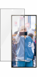 PanzerGlass Ceramic Protection - Ochrana obrazovky pro mobilní telefon - ultra široký tvar - sklo - barva rámu černá
